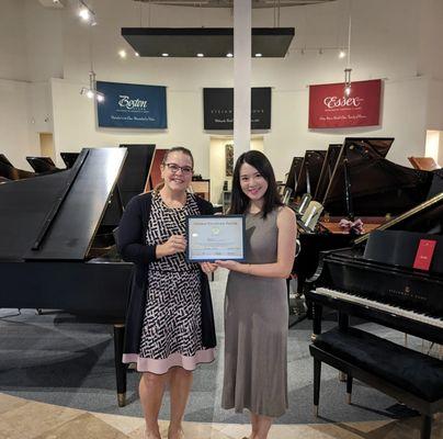 Officially a Steinway Educational Partner!