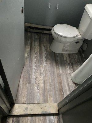 Floor toilet and sink install