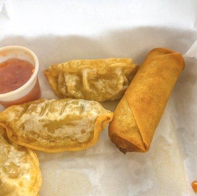 Spring roll & pot stickers