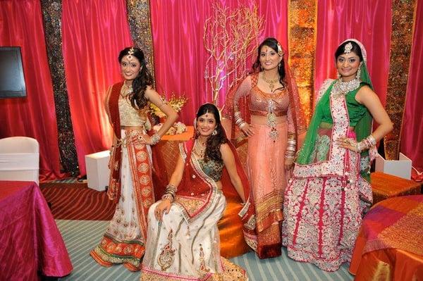 Our beautiful model brides  showcasing different bridal looks at MyShaadi bridal expo