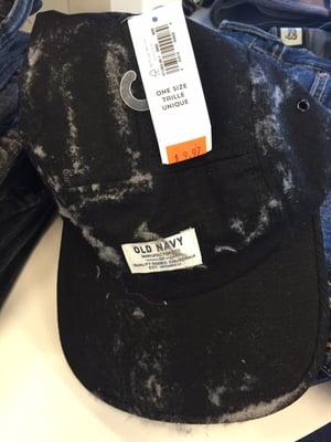 Ewwww!!! Seriously employees cannot dust off the hat even though it is on sale??!!!!!! Disgusting!!!