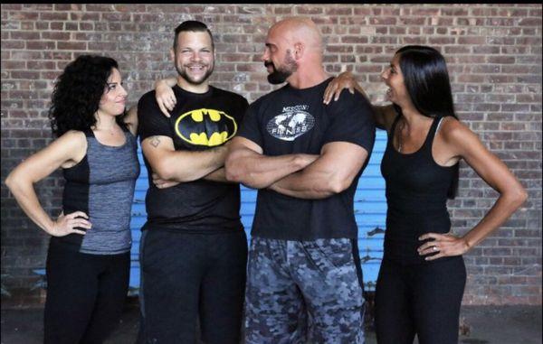 Trainers Nick and Jill Murphy with Ronnie and Andrea Brower after their weight-loss transformation.