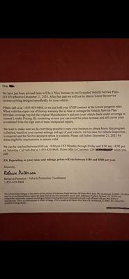 Scam Letter.