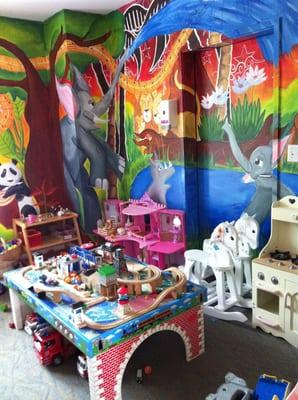 Children's Play Room - Mural was painted by a Local artist in appreciation for what RMH has done for this family.