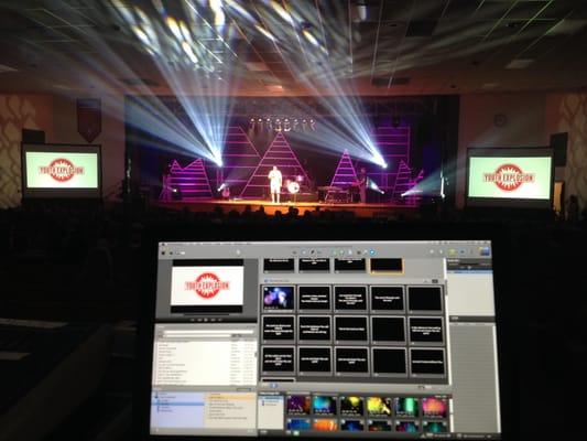 Lights, sound and video production, Youth Explosion 2014, Jonesboro, LA