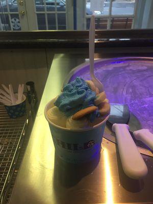 Hand rolled ice cream with our signature Chill Whip