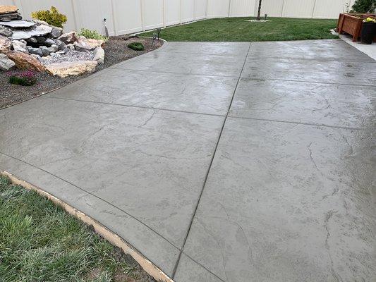 Stamped patio