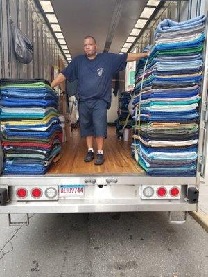 All of our moving vans are fully equipped with pads & materials to carefully handle all our your moving needs.