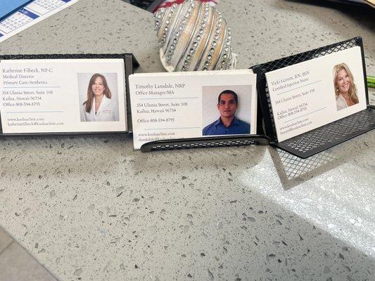 Physicians business cards