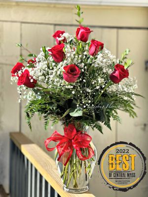 We won best of central MA ! Beautiful dozen premium red Roses