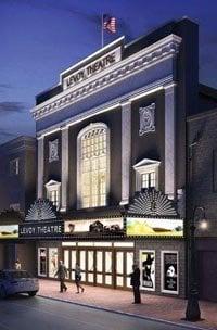 Artists Rendering of the Restored Levoy Theatre in 2010