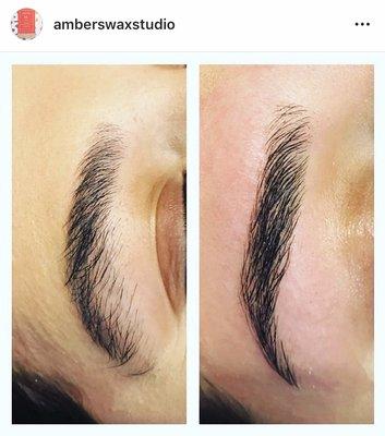 Beautiful eyebrow clean up!