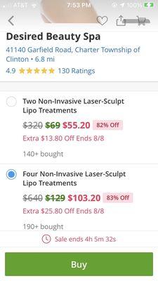 There is a great deal on Groupon right now, 4 sessions for $103. I'm thinking about being a guinea pig and trying it!