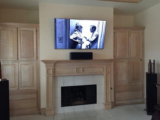 TV Over Fireplace