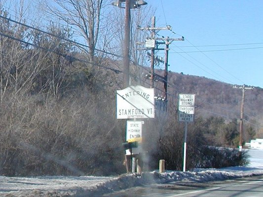 Entering Stamford VT