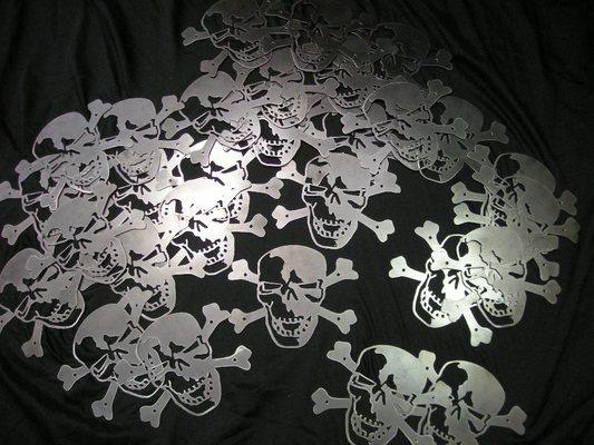 14 ga metal skulls