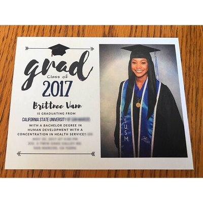 Graduation announcements turned out amazing!!!