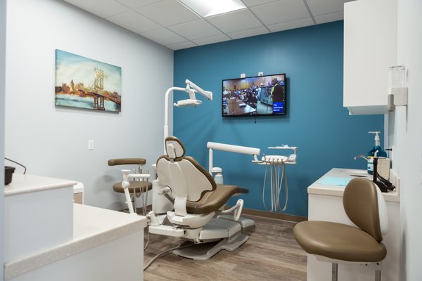 Spacious Dental treatment rooms designed with patient comfort in mind