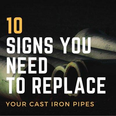 10 signs that you should replace cast iron pipes