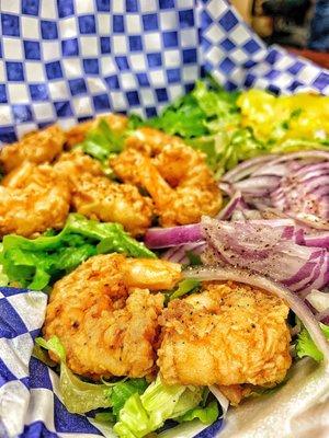 Fried Shrimp Salad