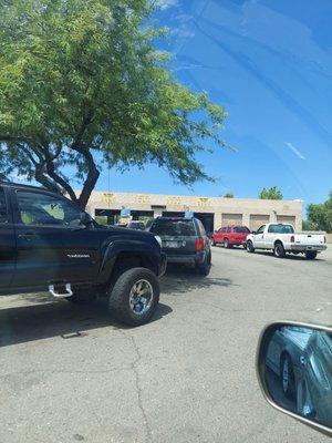 5 cars in front of me.