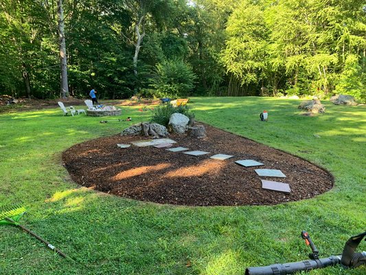 Newly created Mulch bed design