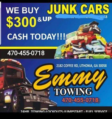 We pay cash for your junk car