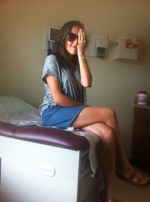 Scratched my cornea & getting checked out