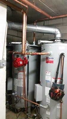 We recently installed 2 new Quick Recovery American water heaters with new recirculating pump for a major hotel remodeling pr...