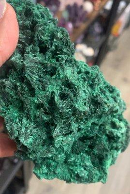 beautiful silky raw malachite