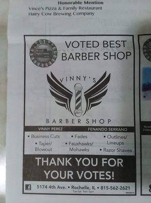 Official the best barbershop in the county