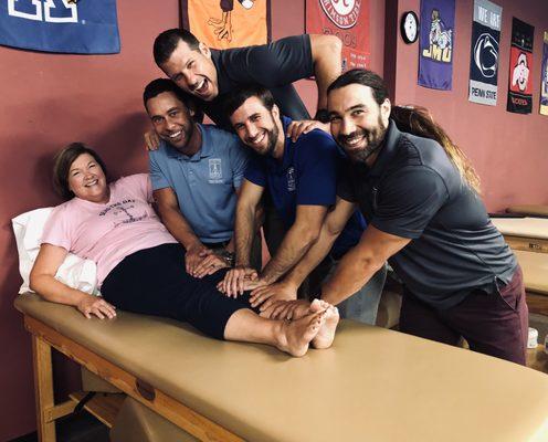 University PT believes in hands on care!