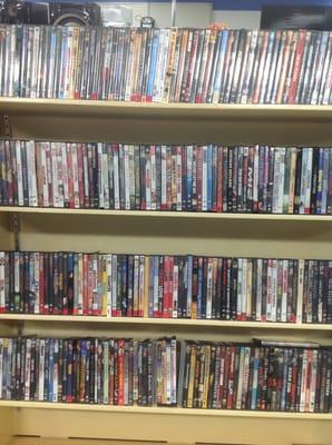 Huge selection of DVD's.