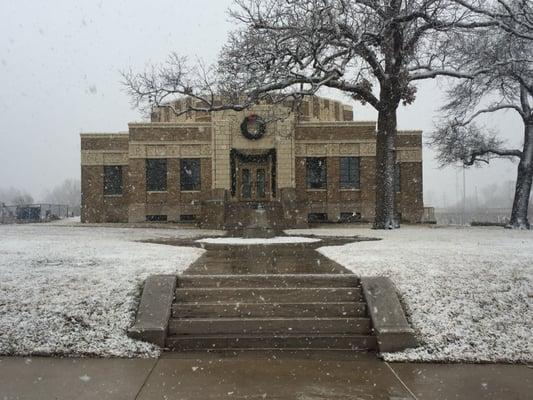 Snow in Tulsa 01-09-2016