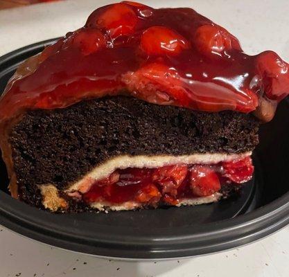 Black Forest Piecaken - Chocolate cake with a cherry pie baked inside.