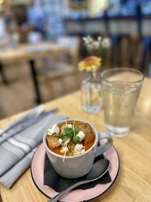 Roasted Red Pepper & Tomato Bisque