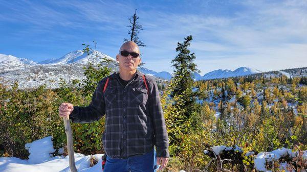 Beautiful September snowfall views of the Chugach Mountains