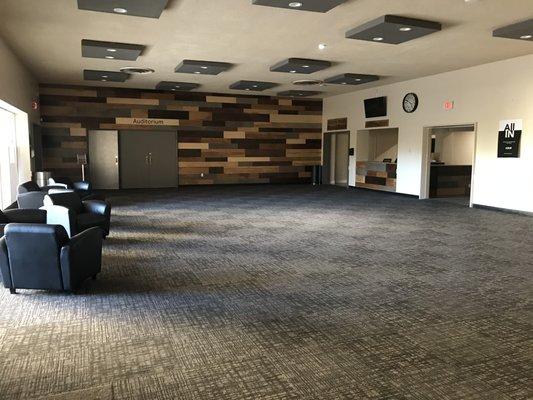 Lobby between auditorium and banquet hall