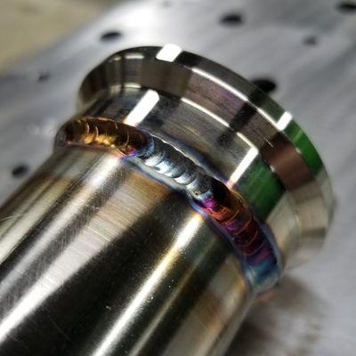 Stainless Steel TIG welded with all that color