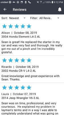 Reviews from yourmechanic.com