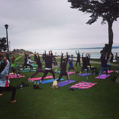 Monthly "Ride and Flow" event where I pair up with Bay Bikes, lululemon, and WF to bring nature, yoga, and cycling to the community