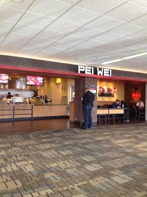 The counter at airport.