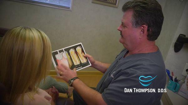 Dr. Dan Thompson is a Knoxville dentist who specializes in cosmetic dentistry including Full Dental Implants and Lumineers®.