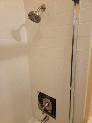 After brand new shower valve system