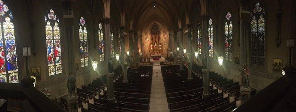 View from the choir loft