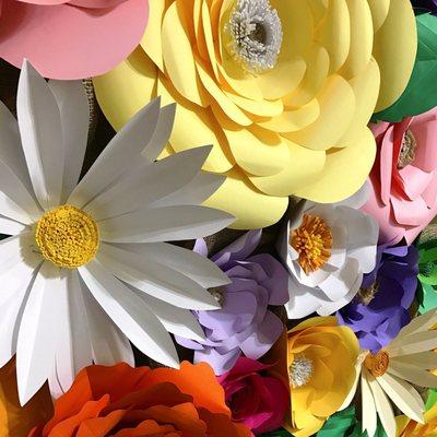 Custom paper flowers. Choose any color combination! Made to order. A must have at your next party or event!