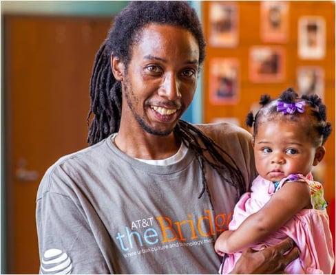 A father and his daughter at Educare DC