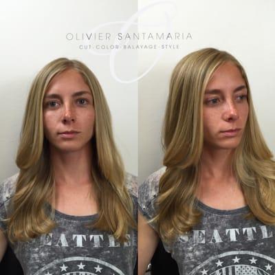 Beautiful long layers by stylist Olivier Santamaria IG OlivierLV25 Email OlivierLV25@gmail.com