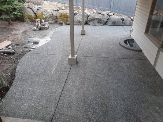 Finished concrete