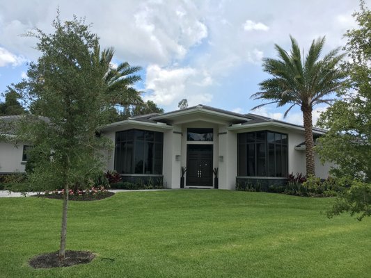 Bronze Framed Impact Windows